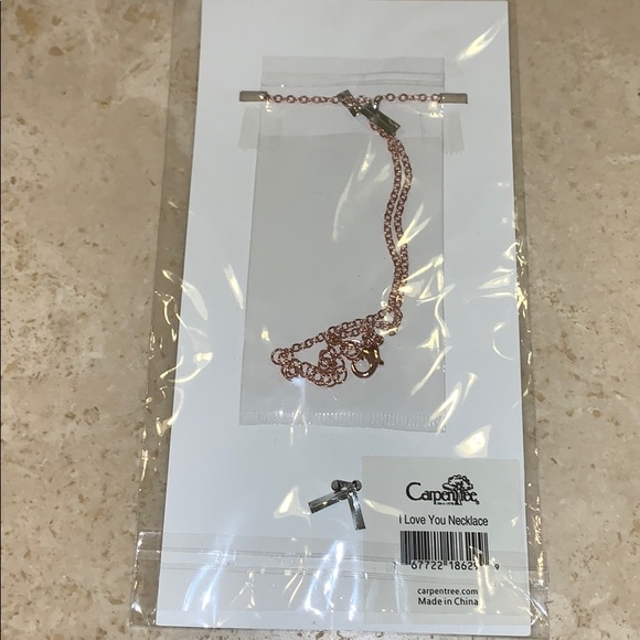 🔥🆕 18 in Rose Gold I Love You Necklace - Picture 3 of 3